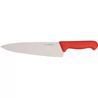 Nůž kuchyňský , ergonomická rukojeť červená, velmi kvalitní výrobek, délka ostří 260 mm, Giesser Messer