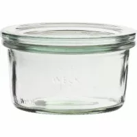 Zavařovací sklenice Weck 165 ml, s víčkem, sada 6 ks