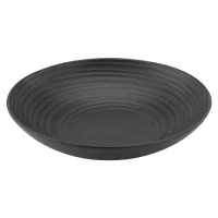Talíř hluboký Lava Stone 22 cm, černý