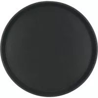 Servírovací tác s protiskluzovou podložkou Pintinox 35,5 cm, černý