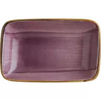Talíř hranatý Bonna Aura Black Berry 15x9 cm