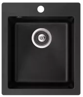 Kuchyňský dřez Aquasanita Simplex 425 black metallic