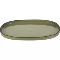 REVOL Caractere oválný talíř, délka: 350 mm, šířka: 220 mm, kardamom