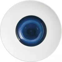 LE COQ Abyssos Hluboký talíř, výška: 40 mm, ø: 220 mm, bílý, modrý, matný