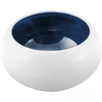 LE COQ Abyssos Miska, výška: 60 mm, průměr: 110 mm, bílá, modrá, matná