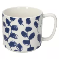 TOGNANA Navy Bloom Hrnek s uchem, výška: 90 mm, průměr: 85 mm