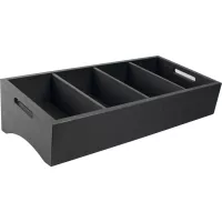 Box na příbory, výška: 164 mm, délka: 590 mm, šířka: 277 mm, černý
